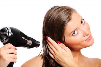 как правильно сушить волосы феном