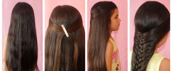 детская прическа с длинными волосами